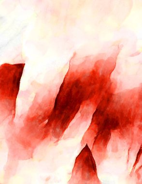 Soyut suluboya sanat eserleri. Fırça boyalı dijital resim. Renkli yaratıcı suluboya çizimi.