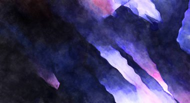 Soyut suluboya sanat eserleri. Fırça boyalı dijital resim. Renkli yaratıcı suluboya çizimi.