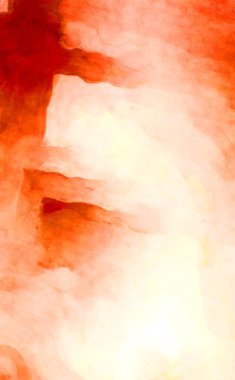 Soyut suluboya sanat eserleri. Fırça boyalı dijital resim. Renkli yaratıcı suluboya çizimi.