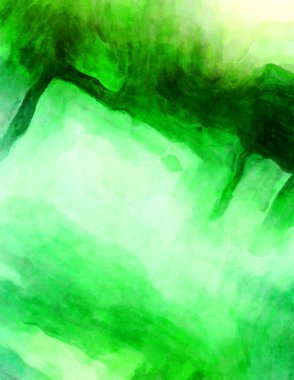 Soyut suluboya sanat eserleri. Fırça boyalı dijital resim. Renkli yaratıcı suluboya çizimi.