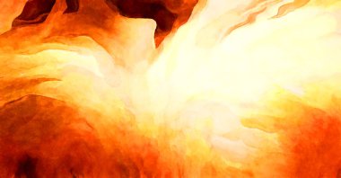 Soyut suluboya sanat eserleri. Fırça boyalı dijital resim. Renkli yaratıcı suluboya çizimi.