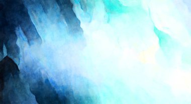 Soyut suluboya sanat eserleri. Fırça boyalı dijital resim. Renkli yaratıcı suluboya çizimi.