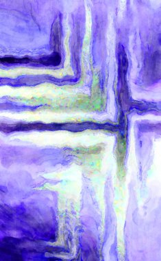 Soyut suluboya sanat eserleri. Fırça boyalı dijital resim. Renkli yaratıcı suluboya çizimi.