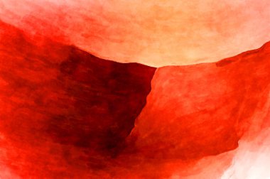 Soyut suluboya sanat eserleri. Fırça boyalı dijital resim. Renkli yaratıcı suluboya çizimi.