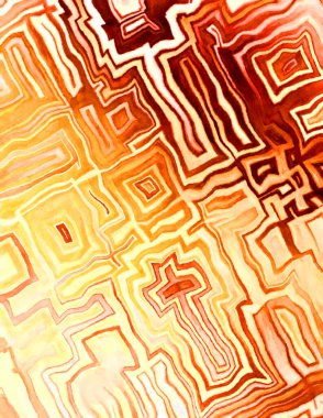 Soyut suluboya sanat eserleri. Fırça boyalı dijital resim. Renkli yaratıcı suluboya çizimi.