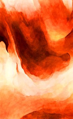 Soyut suluboya sanat eserleri. Fırça boyalı dijital resim. Renkli yaratıcı suluboya çizimi.