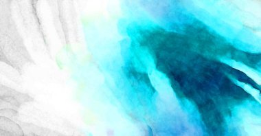 Soyut suluboya sanat eserleri. Fırça boyalı dijital resim. Renkli yaratıcı suluboya çizimi.