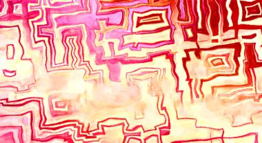 Soyut suluboya sanat eserleri. Fırça boyalı dijital resim. Renkli yaratıcı suluboya çizimi.