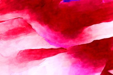 Soyut suluboya sanat eserleri. Fırça boyalı dijital resim. Renkli yaratıcı suluboya çizimi.