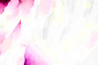 Soyut suluboya sanat eserleri. Fırça boyalı dijital resim. Renkli yaratıcı suluboya çizimi.