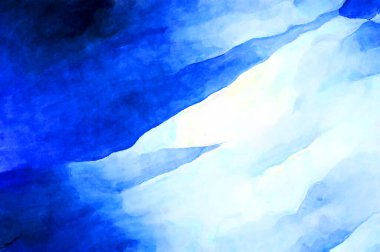 Soyut suluboya sanat eserleri. Fırça boyalı dijital resim. Renkli yaratıcı suluboya çizimi.