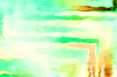 Soyut suluboya sanat eserleri. Fırça boyalı dijital resim. Renkli yaratıcı suluboya çizimi.