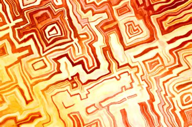 Soyut suluboya sanat eserleri. Fırça boyalı dijital resim. Renkli yaratıcı suluboya çizimi.