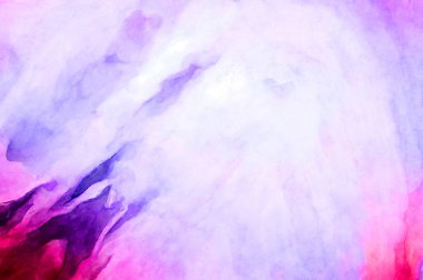 Soyut suluboya sanat eserleri. Fırça boyalı dijital resim. Renkli yaratıcı suluboya çizimi.