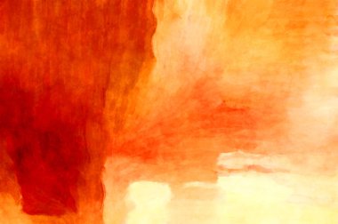 Soyut suluboya sanat eserleri. Fırça boyalı dijital resim. Renkli yaratıcı suluboya çizimi.