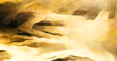 Soyut suluboya sanat eserleri. Fırça boyalı dijital resim. Renkli yaratıcı suluboya çizimi.