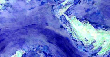 Soyut suluboya sanat eserleri. Fırça boyalı dijital resim. Renkli yaratıcı suluboya çizimi.