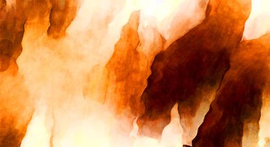 Soyut suluboya sanat eserleri. Fırça boyalı dijital resim. Renkli yaratıcı suluboya çizimi.