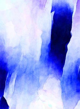 Soyut suluboya sanat eserleri. Fırça boyalı dijital resim. Renkli yaratıcı suluboya çizimi.