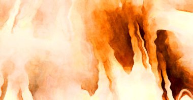 Soyut suluboya sanat eserleri. Fırça boyalı dijital resim. Renkli yaratıcı suluboya çizimi.