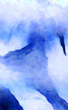 Soyut suluboya sanat eserleri. Fırça boyalı dijital resim. Renkli yaratıcı suluboya çizimi.