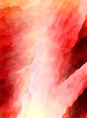 Soyut suluboya sanat eserleri. Fırça boyalı dijital resim. Renkli yaratıcı suluboya çizimi.