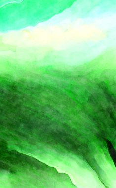 Soyut suluboya sanat eserleri. Fırça boyalı dijital resim. Renkli yaratıcı suluboya çizimi.