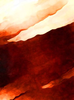 Soyut suluboya sanat eserleri. Fırça boyalı dijital resim. Renkli yaratıcı suluboya çizimi.