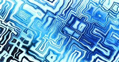 Soyut suluboya sanat eserleri. Fırça boyalı dijital resim. Renkli yaratıcı suluboya çizimi.