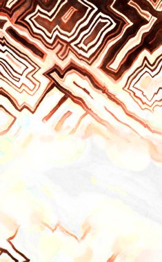 Soyut suluboya sanat eserleri. Fırça boyalı dijital resim. Renkli yaratıcı suluboya çizimi.