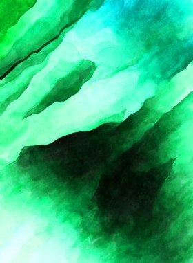 Soyut suluboya sanat eserleri. Fırça boyalı dijital resim. Renkli yaratıcı suluboya çizimi.