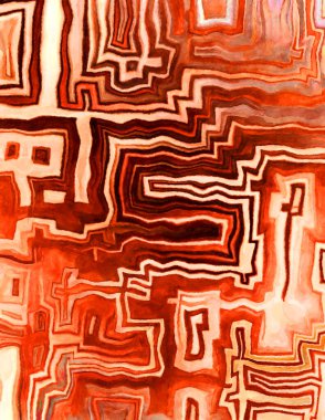 Soyut suluboya sanat eserleri. Fırça boyalı dijital resim. Renkli yaratıcı suluboya çizimi.