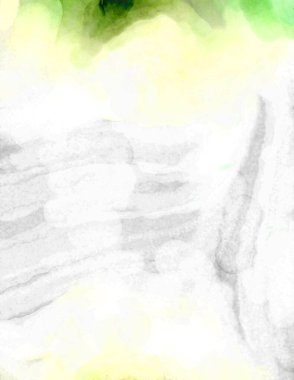 Soyut suluboya sanat eserleri. Fırça boyalı dijital resim. Renkli yaratıcı suluboya çizimi.