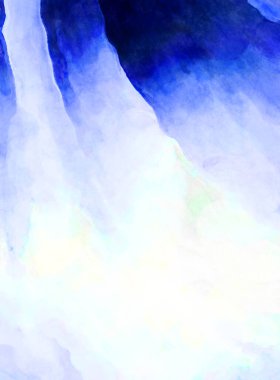 Soyut suluboya sanat eserleri. Fırça boyalı dijital resim. Renkli yaratıcı suluboya çizimi.