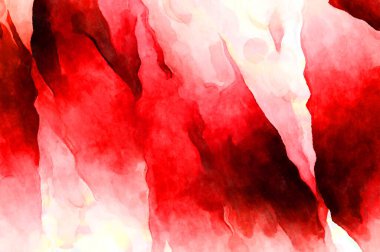 Soyut suluboya sanat eserleri. Fırça boyalı dijital resim. Renkli yaratıcı suluboya çizimi.