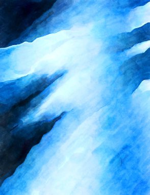 Soyut suluboya sanat eserleri. Fırça boyalı dijital resim. Renkli yaratıcı suluboya çizimi.