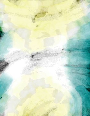 Soyut suluboya sanat eserleri. Fırça boyalı dijital resim. Renkli yaratıcı suluboya çizimi.