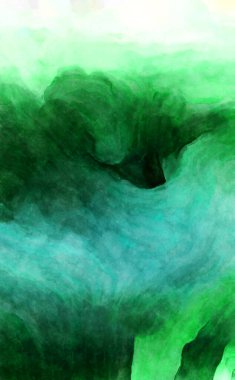 Soyut suluboya sanat eserleri. Fırça boyalı dijital resim. Renkli yaratıcı suluboya çizimi.