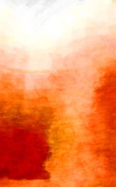 Soyut suluboya sanat eserleri. Fırça boyalı dijital resim. Renkli yaratıcı suluboya çizimi.