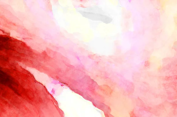 Expressive Abstract Watercolor Artwork Brush Painted Digital Art Painting Colorful — Stock Photo, Image