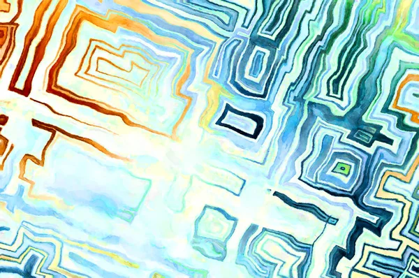 Soyut suluboya sanat eserleri. Fırça boyalı dijital resim. Renkli yaratıcı suluboya çizimi.