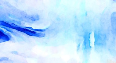 Soyut suluboya sanat eserleri. Fırça boyalı dijital resim. Renkli yaratıcı suluboya çizimi.