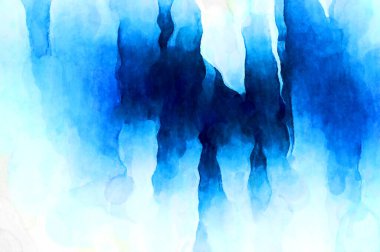 Soyut suluboya sanat eserleri. Fırça boyalı dijital resim. Renkli yaratıcı suluboya çizimi.