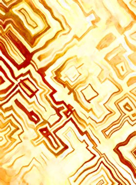 Soyut suluboya sanat eserleri. Fırça boyalı dijital resim. Renkli yaratıcı suluboya çizimi.