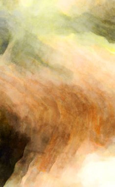 Soyut suluboya sanat eserleri. Fırça boyalı dijital resim. Renkli yaratıcı suluboya çizimi.