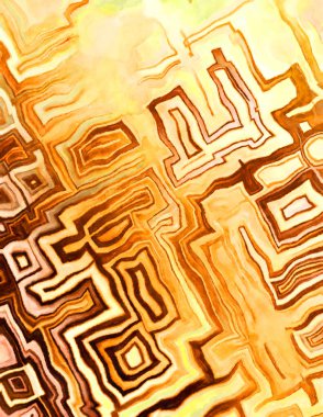 Soyut suluboya sanat eserleri. Fırça boyalı dijital resim. Renkli yaratıcı suluboya çizimi.