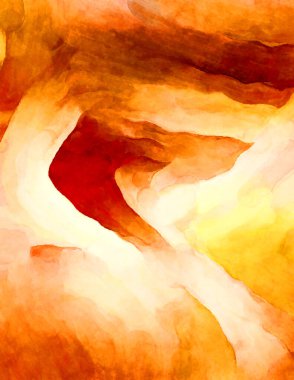 Soyut suluboya sanat eserleri. Fırça boyalı dijital resim. Renkli yaratıcı suluboya çizimi.