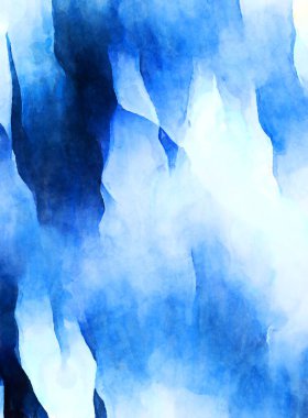 Soyut suluboya sanat eserleri. Fırça boyalı dijital resim. Renkli yaratıcı suluboya çizimi.