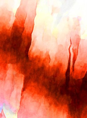 Soyut suluboya sanat eserleri. Fırça boyalı dijital resim. Renkli yaratıcı suluboya çizimi.