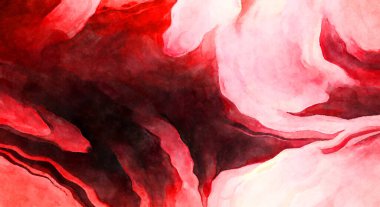 Soyut suluboya sanat eserleri. Fırça boyalı dijital resim. Renkli yaratıcı suluboya çizimi.